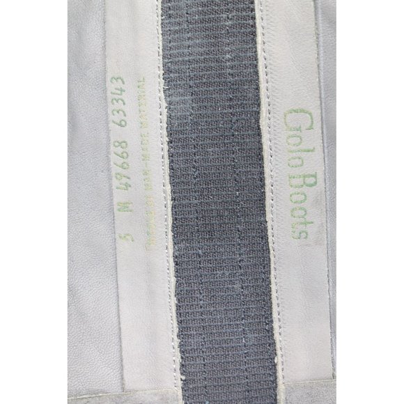 Golo Boots Grey Suede Stripper Size 5M Heeled W/Zipper Tall - Picture 6 of 9